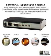 Global Caché GC-100-06 Network Adapter – Connects RS232 Serial and Infrared Devi