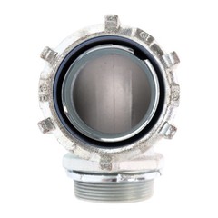 THOMAS & BETTS 5257 INSULATED LIQUID-TIGHT FLEXIBLE METAL CONNECTOR, 90°, 2″
