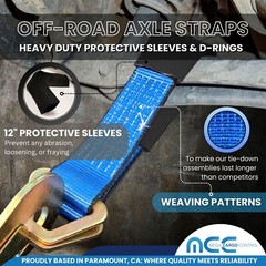 USA Off Road Axle Strap for Race Car Auto Hauler Tow Truck 4×4 ATV UTV Tie Down