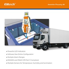 Elitech LogEt 1 TH Temperature & Humidity Data Logger Single Use PDF Report USB