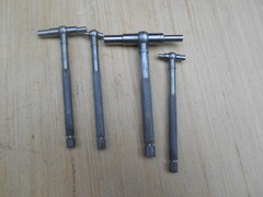 Starrett No. S579G Set of Four Telescoping Gages in Red Carry Pouch Made in USA
