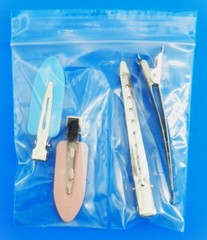 4×4 Bags 2-Compartment Poly Clear Center Split Divider Middle 4″ Reclosable 1000