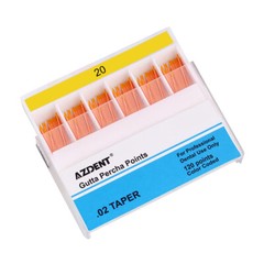 AZDENT Dental Endo Root Canal Gutta Percha Points / Absorbent Paper Points 0.02