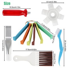 5Pcs Air Conditioner Fin Cleaner Set Fin Comb Condenser Straightener Repair Tool