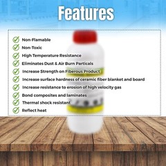 Rigidizer – Coating for Ceramic Fiber Blanket – 1 Quart, Fireproof Insulation