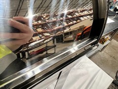 Choice Deluxe 8 Qt. Full Size Chrome Accent Roll Top Chafer.