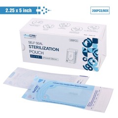 OneMed Self-Sealing Sterilization Pouches 2.25″x5″ Medical Sterile Bags 200/Box