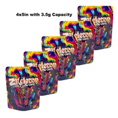 100Pcs 3.5g Smell Proof Mylar Bags Resealable Candy Storage Stand Up US Shipping