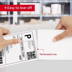 4×6 1 Stack 1000 Labels Fanfold Direct Thermal Labels with Rollo, MUNBYN, Zeb…