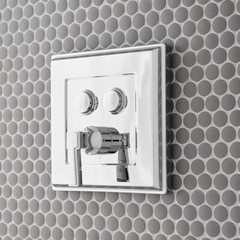 Signature Hardware Pinecrest Single Handle Shower Trim Kit Polished Nickel Valve