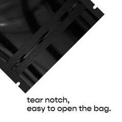 4CustomPrint 100 Glossy 1g Mylar Odor-Proof Resealable Zipper Lock Bags