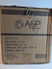 Box of 100 ASP MEDICAL Single Head Patient Hospital Care Stethoscope black New
