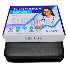 15 Piece Practice Suture Kit Set for Medical and Veterinary Student Training