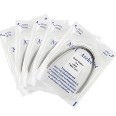 100pcs Dental Orthodontic Arch Wire Niti Stainless Steel Round Rectangular Ovoid