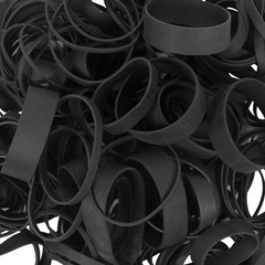 Rubber Bands Assorted Sizes Black Elastic Bands Tactical rubber band for Offi…