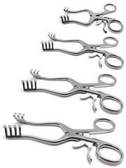 4 Pcs Weitlaner Retractors 4.5″, 5.5″, 6.5″, 7″ Blunt 3×4 Prongs Surgical Tools