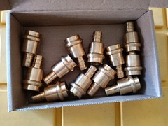 12 Pack 1/2″ Press Propress X 1/2″ PEX Adapter Crimp Fittings Brass Coupling