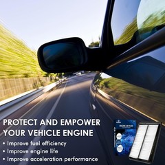 Engine Air Filter, Offers 99% Air Purification, Fit for Nissan Rogue (2014-2020)