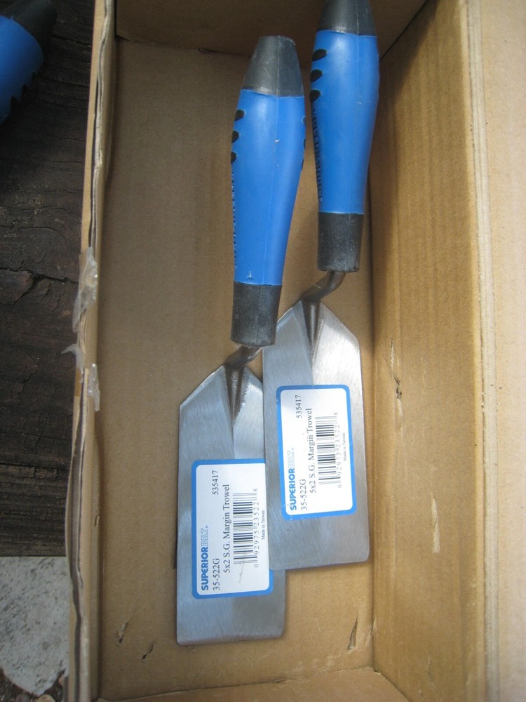 2 yes 2 SuperiorBilt ProBilt Series 5 in. x 2 in. Margin Trowel 35-522G #535417