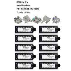 Dental Orthodontic Metal Brackets Braces Mini Roth MBT 018 022 345 Hooks MIM