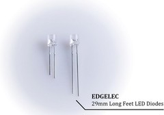 100pcs Yellow Flickering 5mm LED Candle Flicker Lights Clear Round Lens 29mm