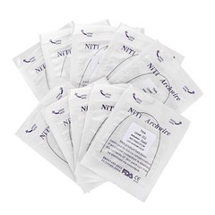 Dental Orthodontic TMA Beta Arch Wire Ti-Mo Alloy Round Ovoid/Natural 012-020