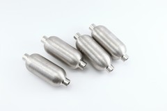 Sample cylinder 150CC, Swagelok 304L-HDF4-150, 1/4 NPT double ended.
