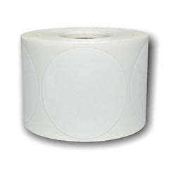 ZEBRA / ELTRON Direct Thermal Labels 3″ Round White – (1) Roll of 500 Labels
