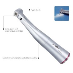 Dental LED Handpiece 1:5 Fiber Optic Contra Angle Ceramic Push Button E-type