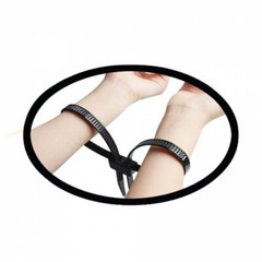 Uzi Single-Use Riot Cuff Restraints Handcuff Ties Black 5 Pack