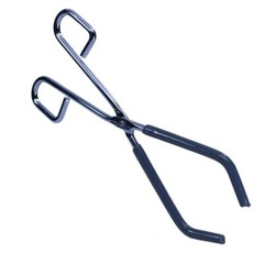 Beaker Tongs, Rubber Coated Ends, Nickel Plated 1/4″ Steel (Single)