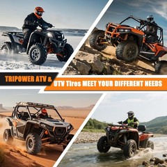 ATV UTV Tires 26×9-14 26×11-14 6-Ply All Terrain Tubeless Off-Road Set of 4