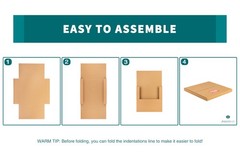 7-inch 45 RPM Record Mailers (NOT for 12-inch LPs), 7.5 x 7.5 x 1.1 Inch Corr…