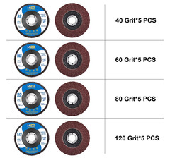 20 Pack Flap Discs 4.5? X 7/8? Grinding Wheel T27 Flapper Wheel for Die Angle US
