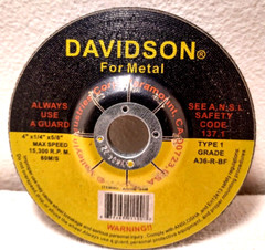 3 PC. 4″ DIA. GRINDING WHEEL DISC 1/4″ THICK, 5/8″ ARBOR METAL USE