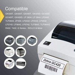 Direct Thermal 2.25X1.25 1000/RL Barcode Labels For Zebra LP2824 TLP2824 LP2844