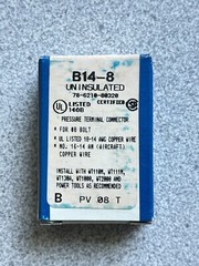 NEW Box of 100 T&B Sta-kon B14-8 Uninsulated Ring Terminals 18-14 AWG #8 Bolt