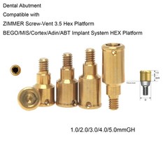 Zest Locator Abutment for ZimVie Zimmer TSV3.5mm Internal Hex Dental Overdenture