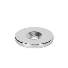 Countersunk Ring Round Disc Strong N35 Magnets Rare Earth Neodymium w/ Hole 5mm