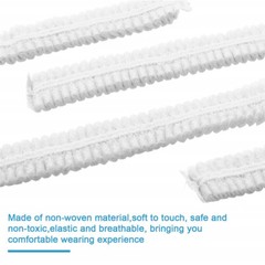 100-1000 Count Disposable Hair Net Non-Woven Head Bouffant Hair Cap 24″ White