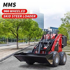 Free Ship Mini Skid Steer Loader Stand On With 13.5HP B&S Engine Wheel Loader