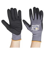 3 PAIR Small 34-874 MaxiFlex Ultimate Micro Foam Nitrile Grip Coated WORK GLOVES