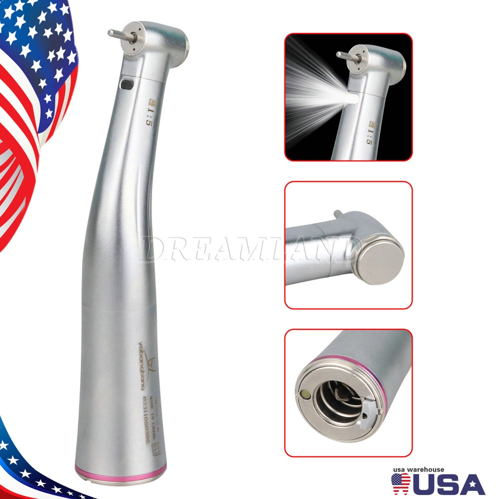 Dental Brushless LED Electric Micro Motor 1:5/1:1 Increasing Handpiece UPS