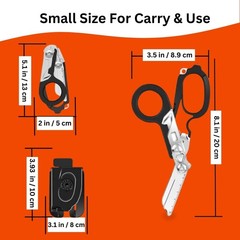 6 in 1 Multifunctional Trauma Shears Foldable Stainless Steel emergency response