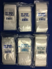 Elkay Plastic Zipper Clear Zip-Lock Seal Top Reclosable Poly Bags 2Mil