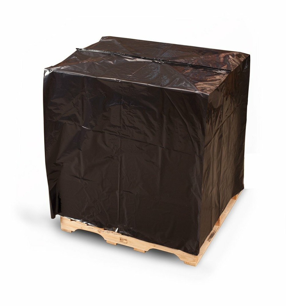 51″ X 49″ X 73″ 2 Mil Black UVI/UVA Pallet Covers (55 Bags) – Laddawn 10890
