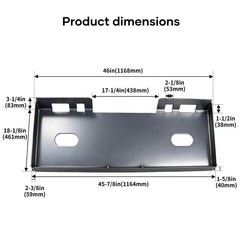 NEW 1/2″ Quick Tach Attachment Skid Steer Mount Plate Adapter Loader