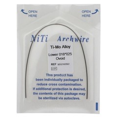 1-100Pcs Dental Orthodontic TMA Arch Wire Ti-Mo-Alloy Rectangular Ovoid/Natural