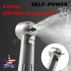 NSK Style Dental Fiber Optic LED E-generator High Speed Handpiece Turbine 4 HOLE