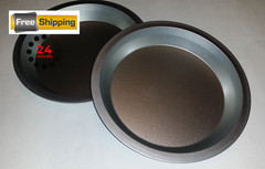 Two 9 inch Pie Pans a Heavy weight steel none stick bakeware 1 Pack, Brown